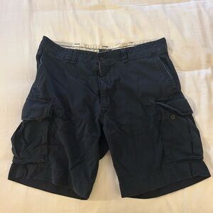 Ralph Lauren Navy Cargo Shorts with Flap Pockets